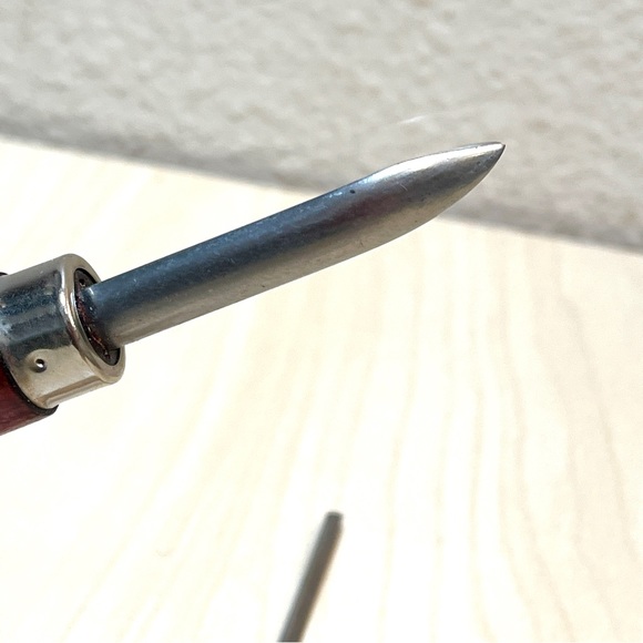 2 Intaglio Etching Printmaking Tools. Burin & burnisher. For Zinc plates. EUC - Picture 7 of 7